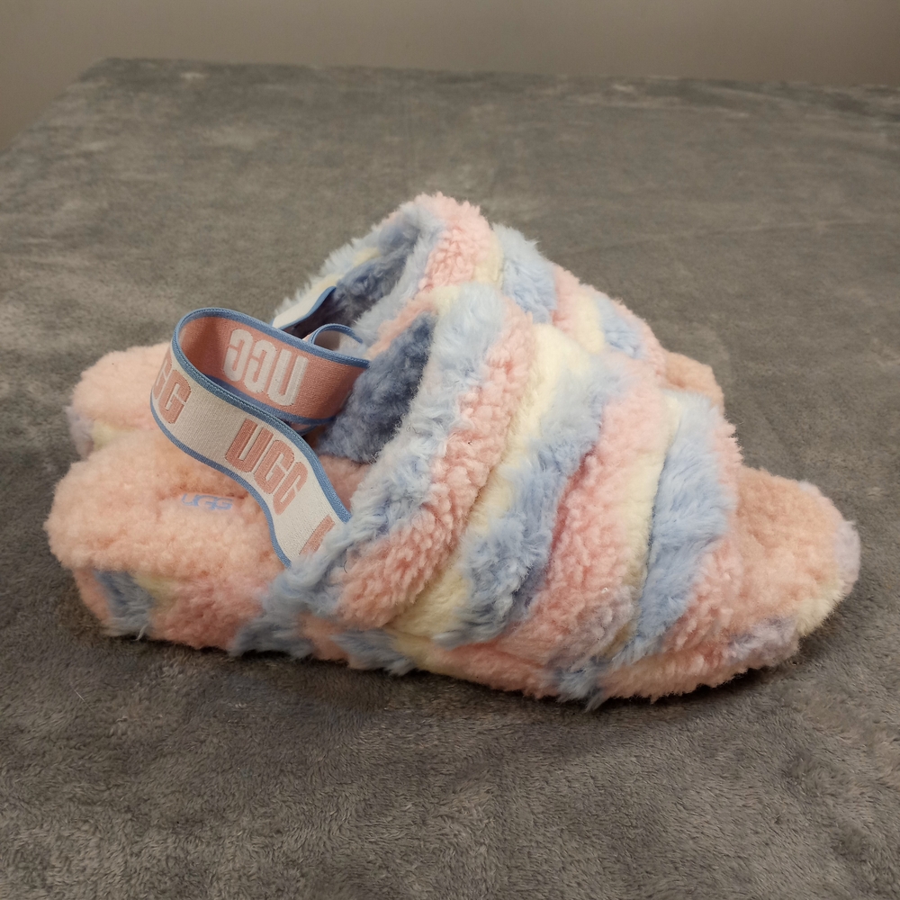 UGG Women's Pastel Fluffy Slippers Size 11 - Picture 2 of 11